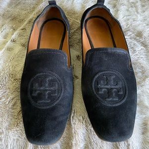 Size 10.5 black suede Tory Burch #74236